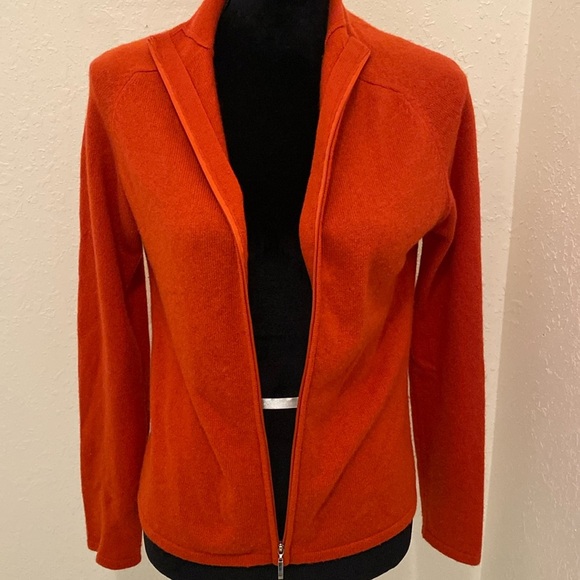 - Madison Studio Red cardigan sweater 100% cashmere size S - Picture 2 of 7